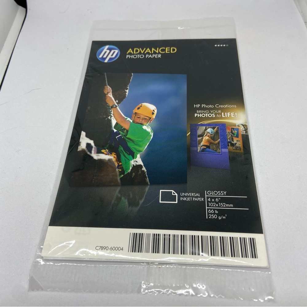 HP Advanced Photo Paper Glossy 4x6 Sample Pack C7890-60004 (5 Pieces)
